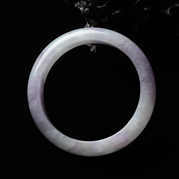 糯冰种紫罗兰手镯(56.2mm)