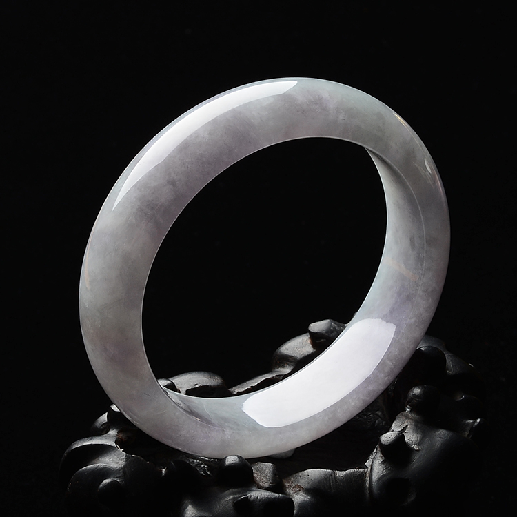 糯冰种紫罗兰手镯(56.2mm)
