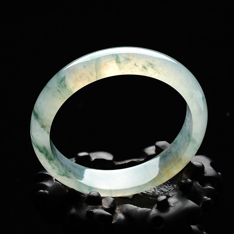 (超值推荐)冰种飘花手镯(57.8mm)