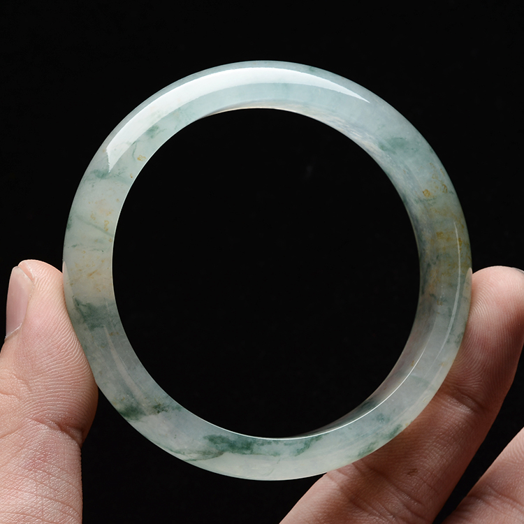 (超值推荐)冰种飘花手镯(57.8mm)