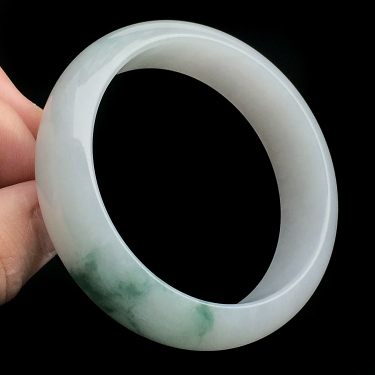 糯冰种飘花手镯(58.5mm)