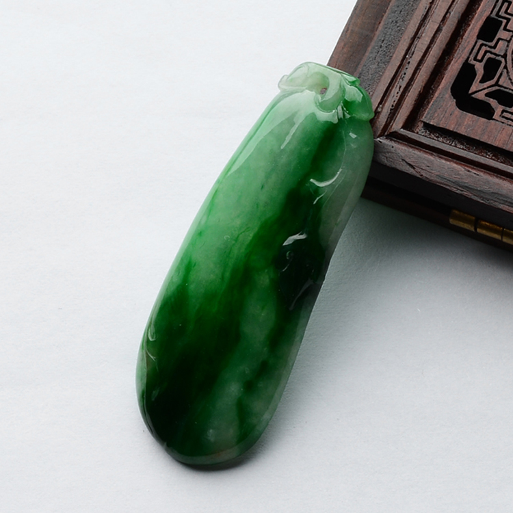 (超值推荐)糯冰种廯加绿福瓜挂件