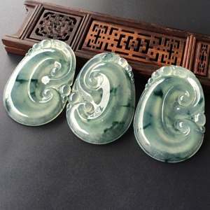 (超值推荐)冰种飘花如意挂件(一批走)