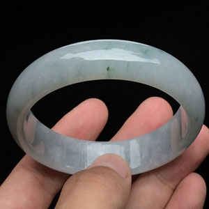 糯冰种晴水飘花手镯(56.6mm)