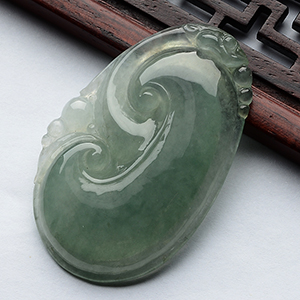 (超值推荐)冰种蓝晴水如意挂件