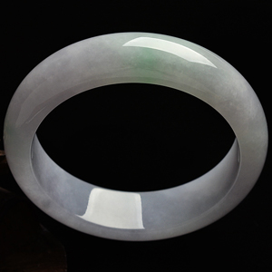 糯冰种晴水淡紫罗兰手镯(57.6mm)