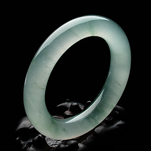 冰种飘花圆条手镯(56.5mm)