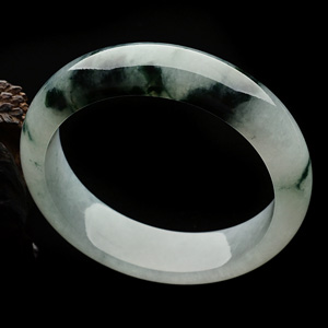 糯冰种飘花手镯(57.2mm)