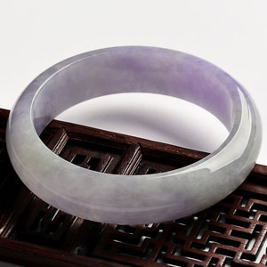 糯冰种紫罗兰手镯(58.9mm)