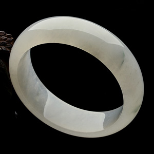 糯冰种飘花手镯(57.8mm)