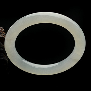 糯冰种晴水圆条手镯(55.4mm)