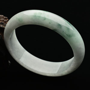 糯冰种飘花手镯(59mm)
