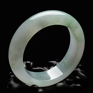 糯冰种飘花手镯(56.8mm)