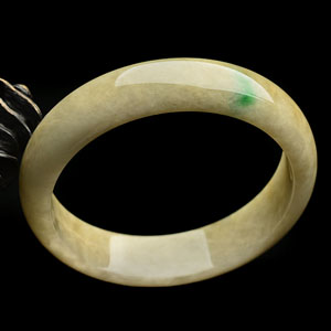 糯冰种黄加绿手镯(59.1mm)