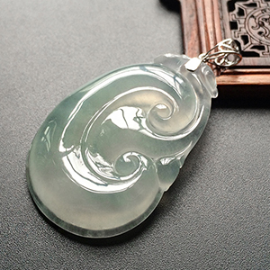 (超值推荐)冰种淡晴水如意挂件