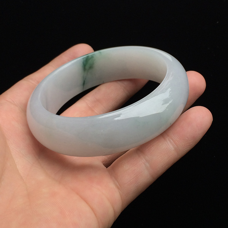 (超值推荐)糯冰种飘花手镯(59.2mm)
