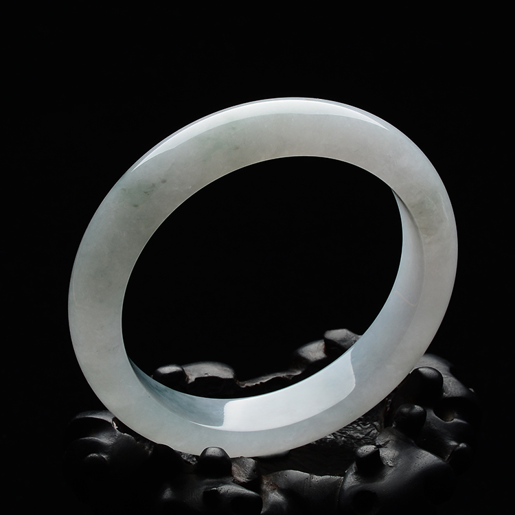糯冰种飘花手镯（57.6mm）