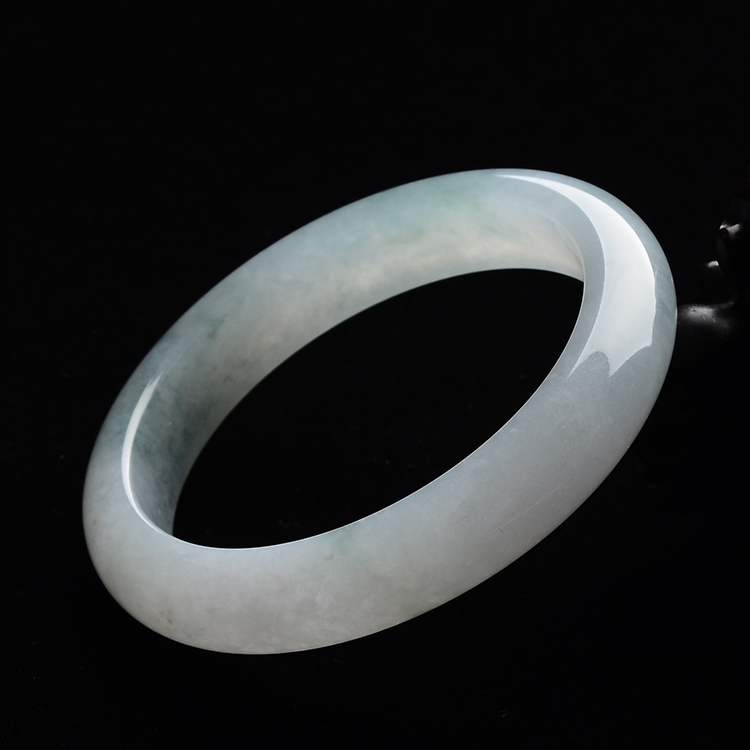 糯冰种飘花手镯（57.6mm）