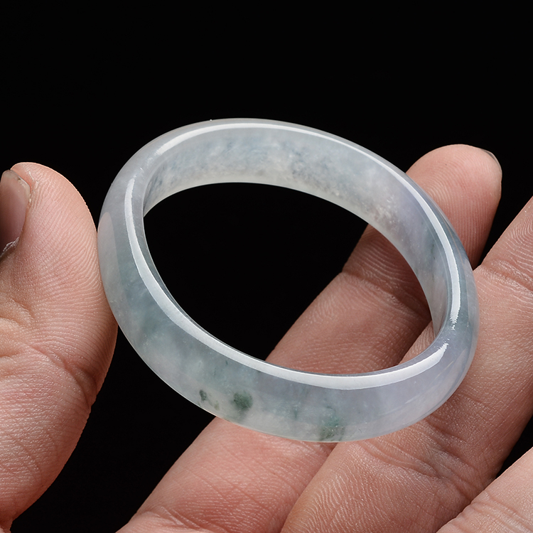 (超值推荐)冰种飘花贵妃镯（51.7mm-41.1mm）