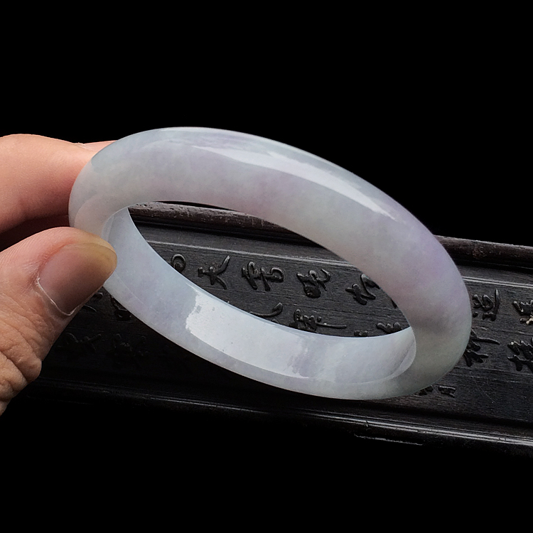 糯冰种紫罗兰手镯（58mm）