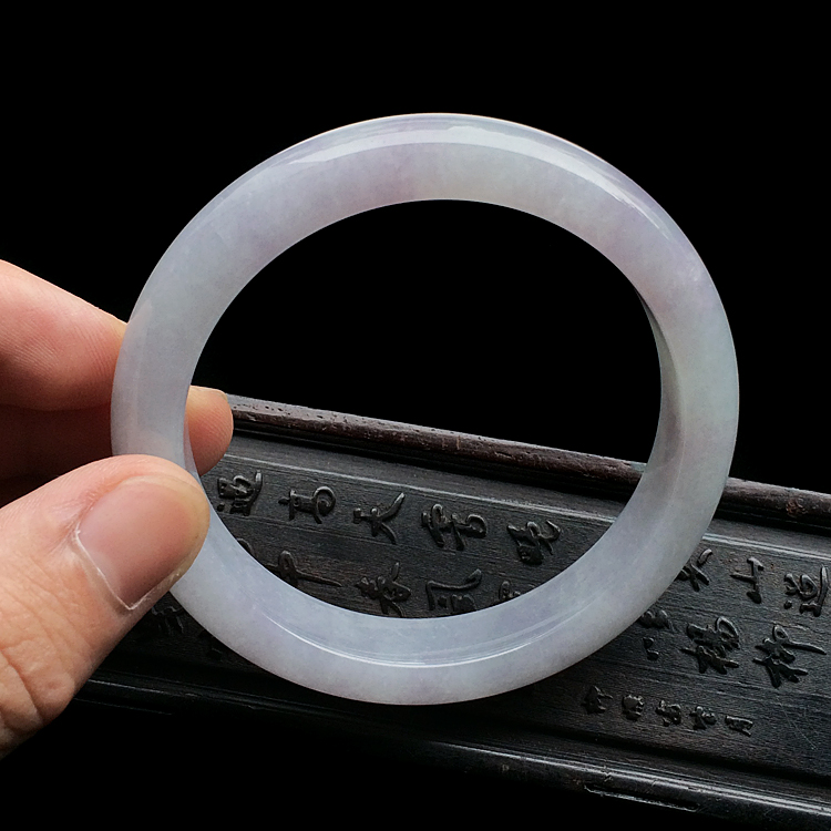 糯冰种紫罗兰手镯（58mm）