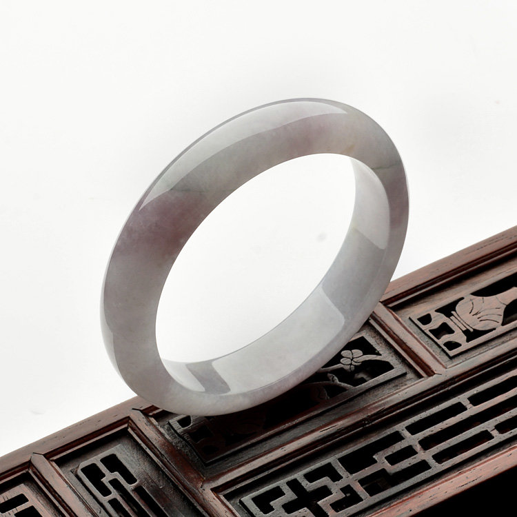 糯冰种紫罗兰手镯(58.2mm)