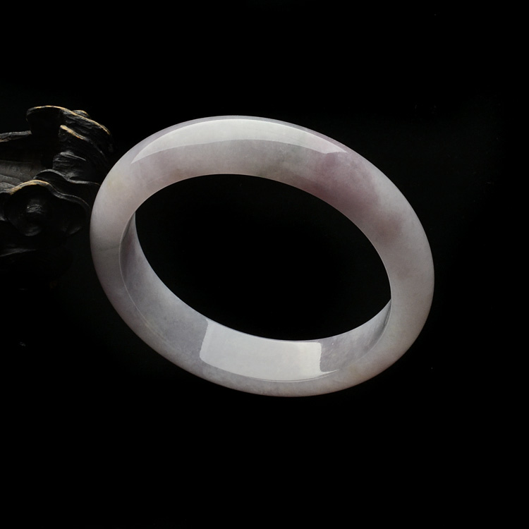 糯冰种紫罗兰手镯(58.2mm)
