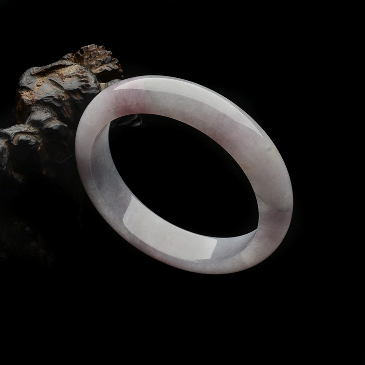糯冰种紫罗兰手镯(58.2mm)