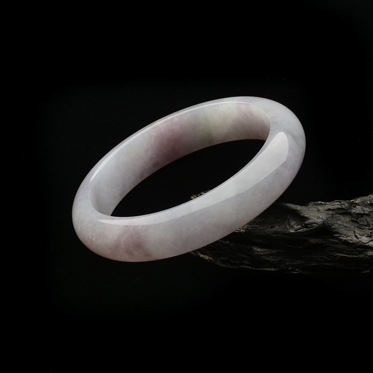 糯冰种紫罗兰手镯(58.2mm)
