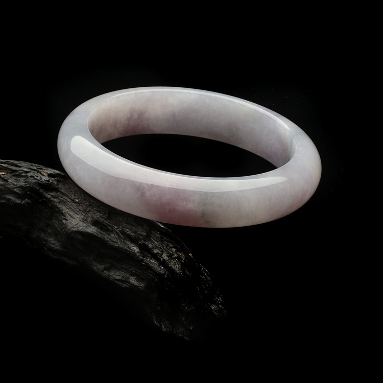 糯冰种紫罗兰手镯(58.2mm)