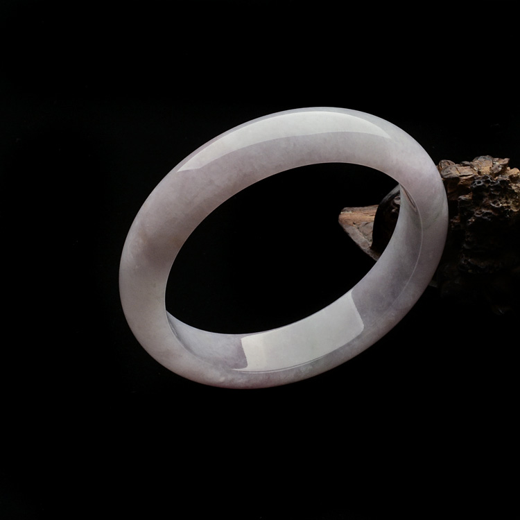 糯冰种紫罗兰手镯(58.2mm)