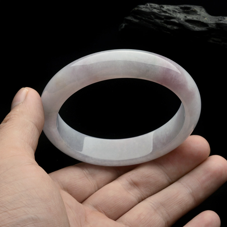 糯冰种紫罗兰手镯(58.2mm)