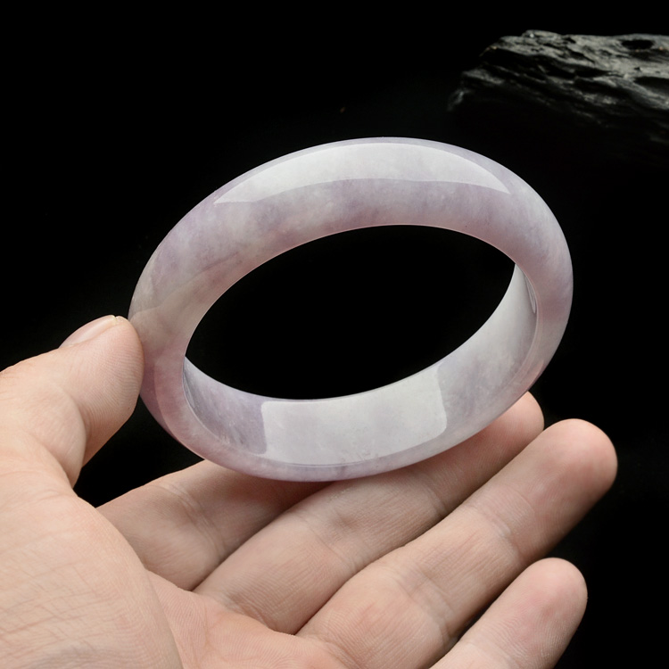 (超值推荐)糯冰种紫罗兰手镯(56.8mm)