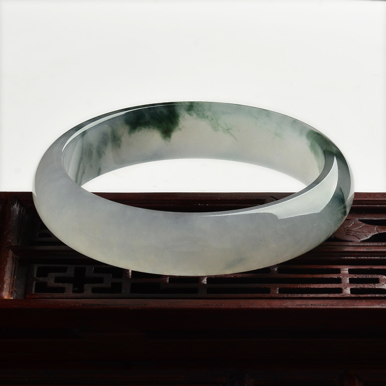 (超值推荐)糯冰种飘花手镯(60.1mm)