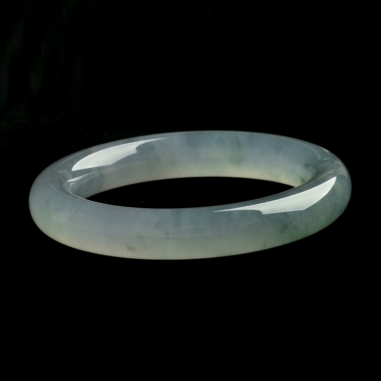 (超值推荐)冰种晴水圆条手镯(55.1mm)