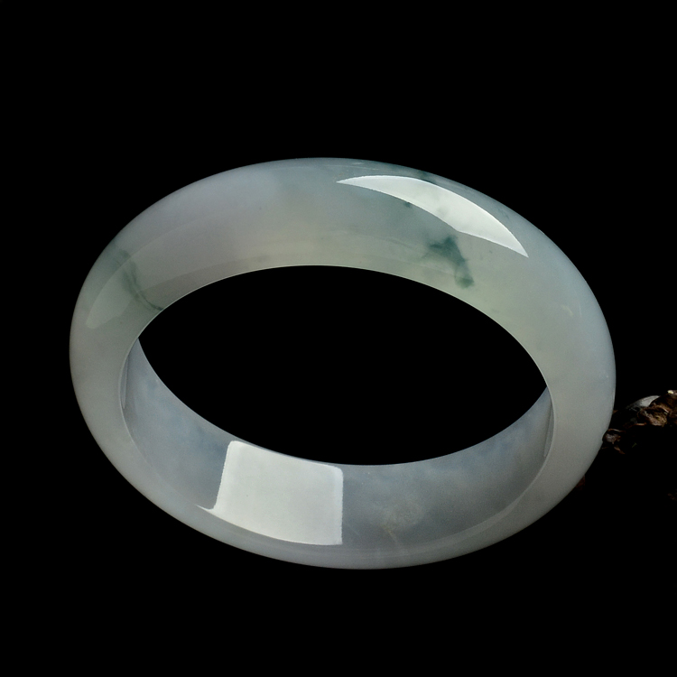 (超值推荐)糯冰种飘花手镯(58.6mm)
