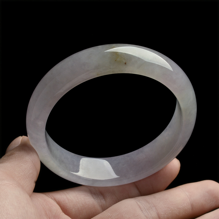 (超值推荐)糯冰种淡紫罗兰手镯（58mm）