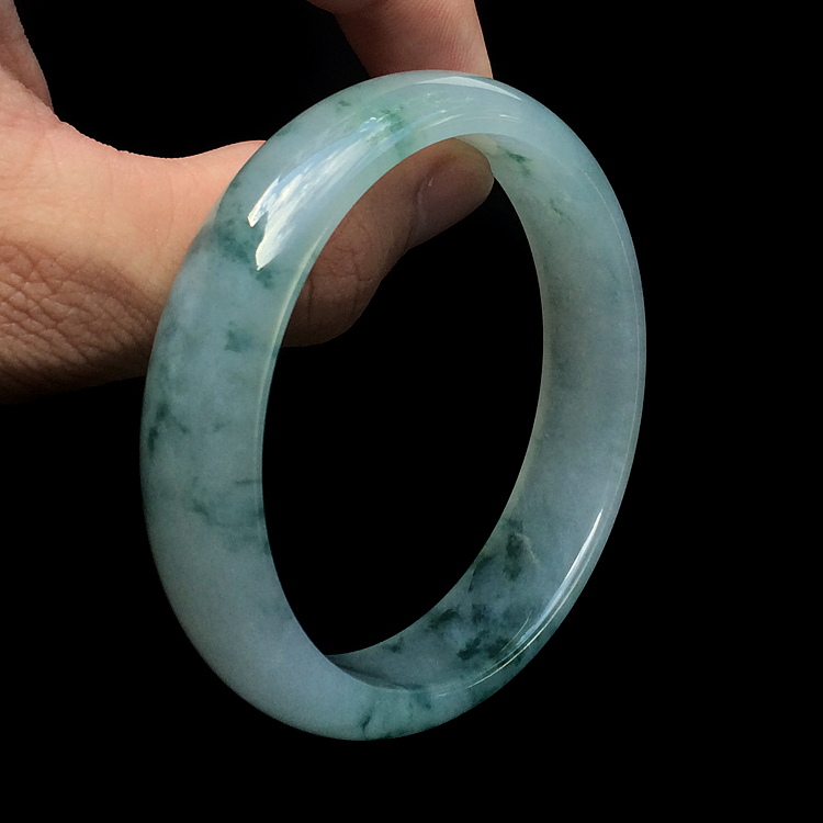 (超值推荐)冰种飘花手镯(59mm)
