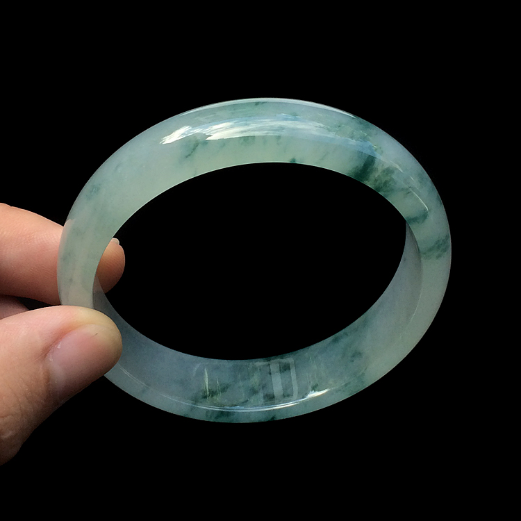 (超值推荐)冰种飘花手镯(59mm)