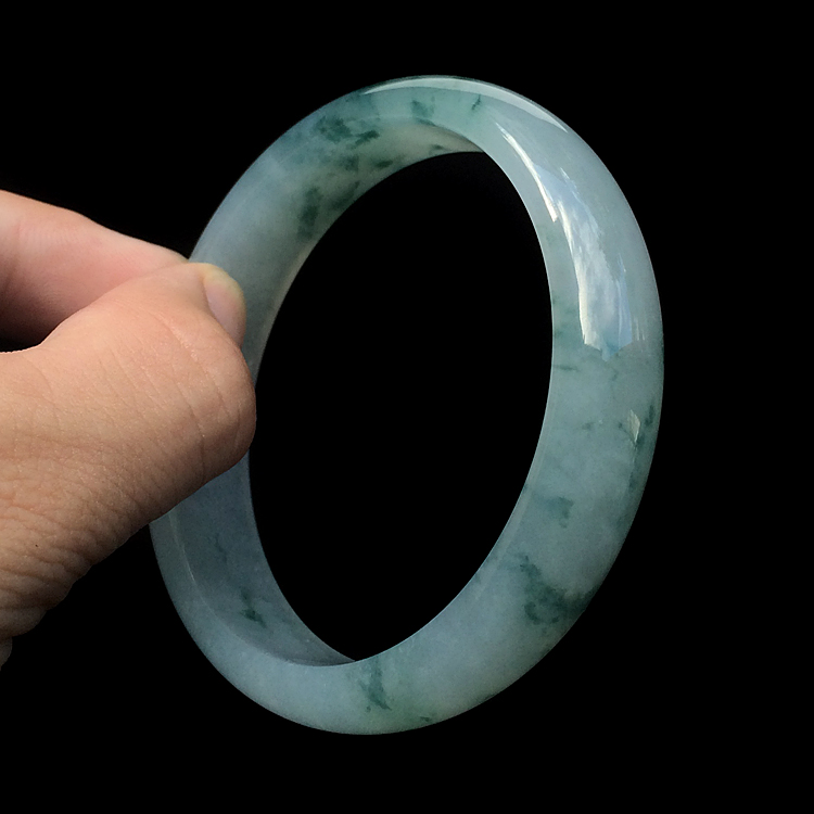 (超值推荐)冰种飘花手镯(59mm)