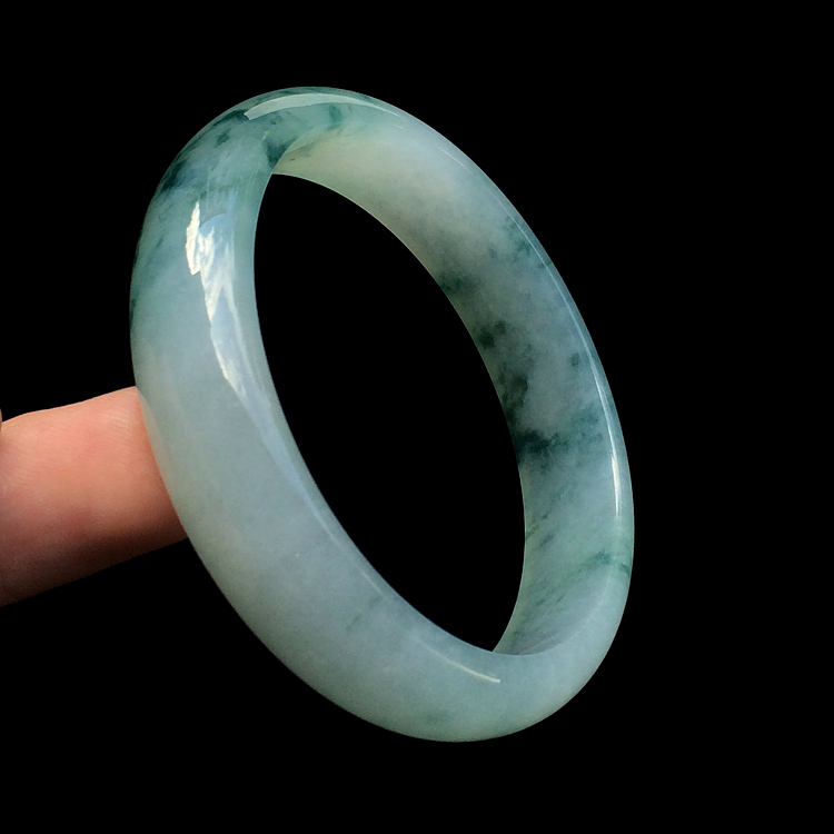 (超值推荐)冰种飘花手镯(59mm)