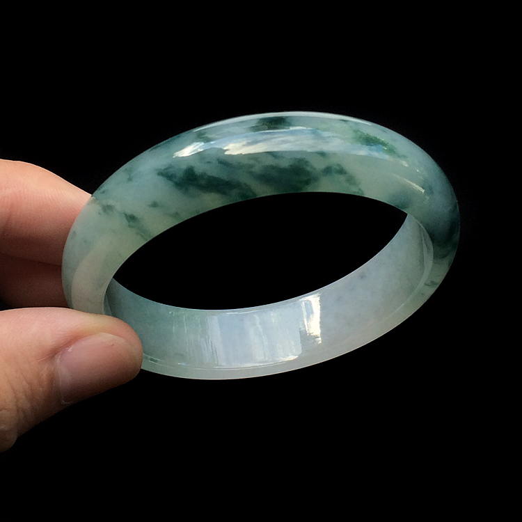 (超值推荐)冰种飘花手镯(56mm)