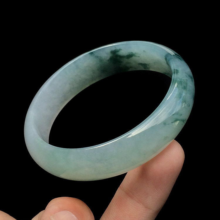 (超值推荐)冰种飘花手镯(56mm)