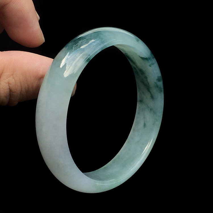 (超值推荐)冰种飘花手镯(56mm)