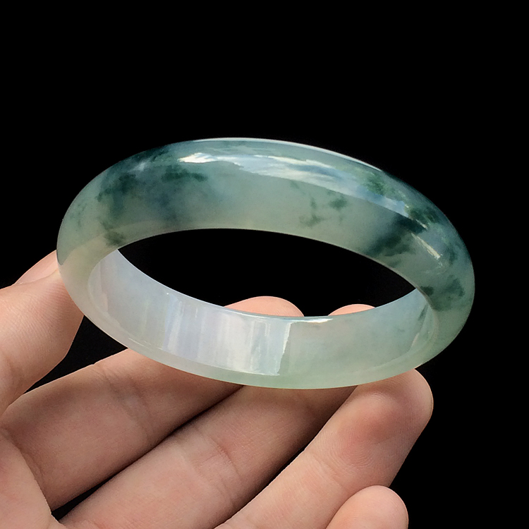 (超值推荐)冰种飘花手镯(56mm)
