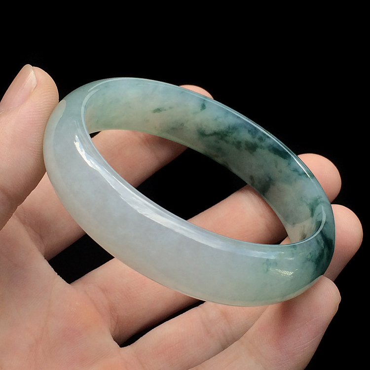(超值推荐)冰种飘花手镯(56mm)
