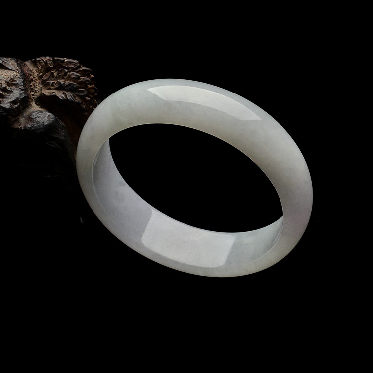 (超值推荐)糯冰种晴水淡紫罗兰手镯(51mm)