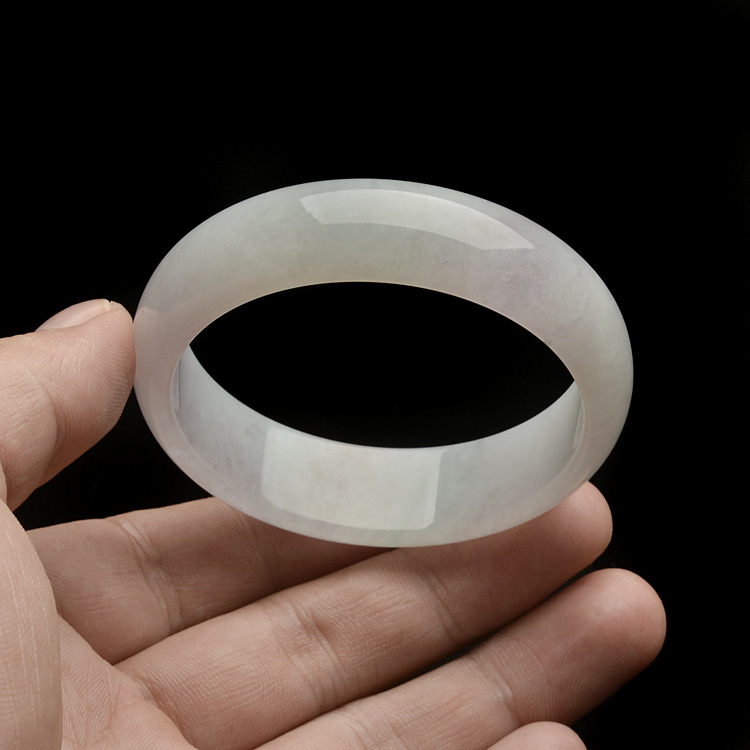(超值推荐)糯冰种晴水淡紫罗兰手镯(51mm)
