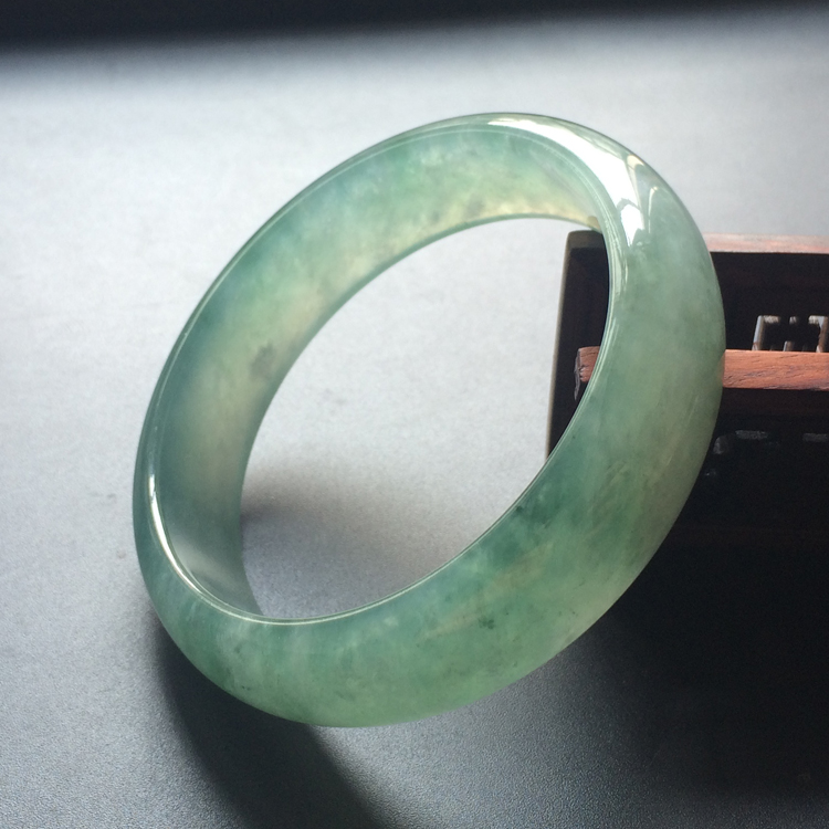 (超值推荐)糯冰种蓝晴水手镯(56.4mm）