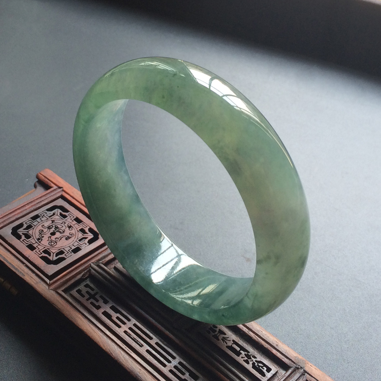 (超值推荐)糯冰种蓝晴水手镯(56.4mm）